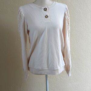 Cream Sweater Blouse